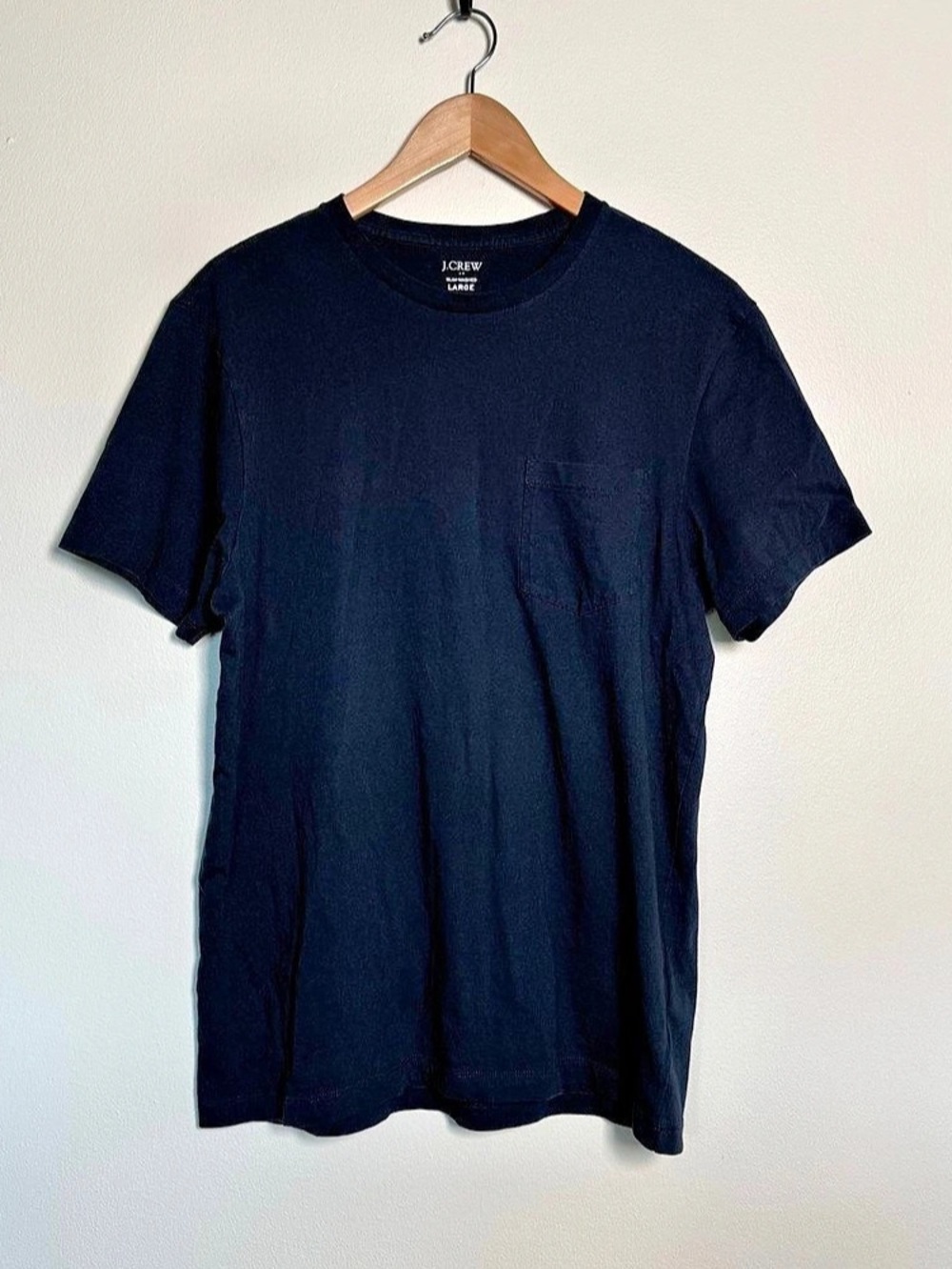 J.Crew Slim-Washed Jersey Pocket T-Shirt Men's Cotton Size Large